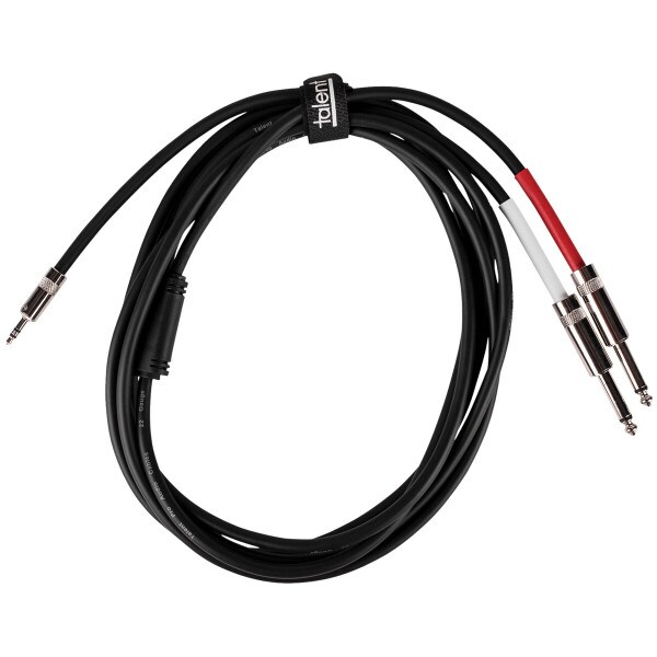 Main product image for Talent Y35Q210 3.5mm Stereo Male to Dual 1/4" TS Le 240-9462